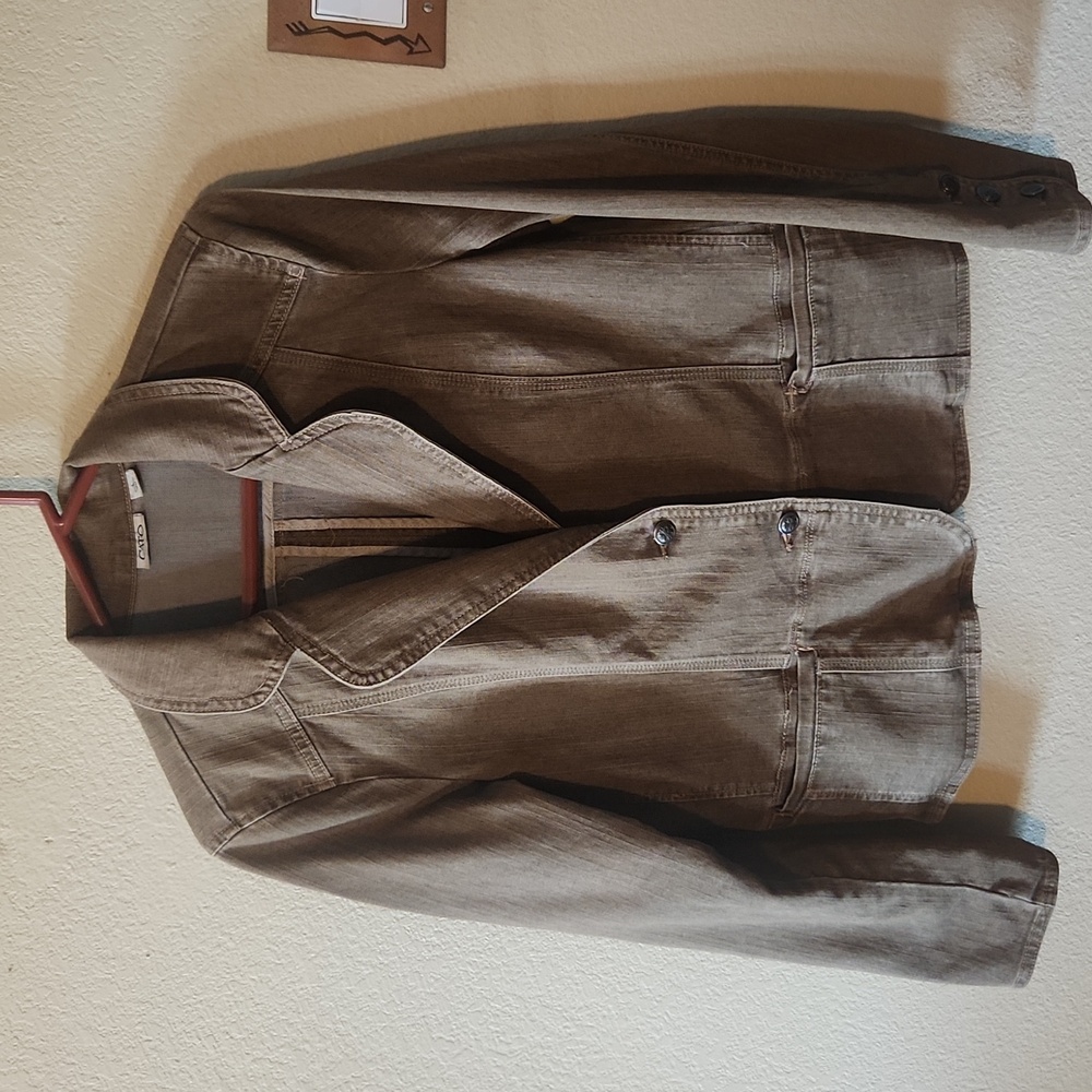 Brown jeans jacket